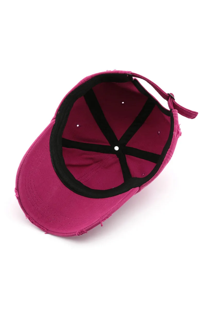 ADJUSTABLE CASUAL BASEBALL CAP FOR DAILY LIFE