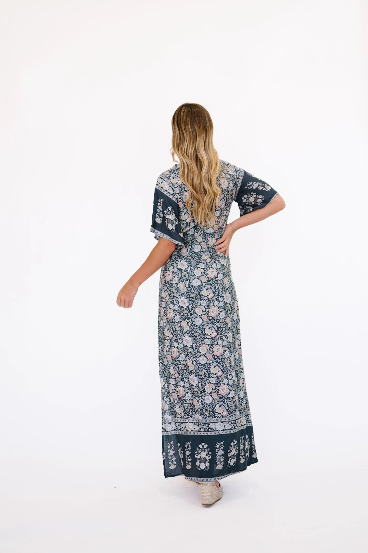 Anna Maxi Dress in Blue