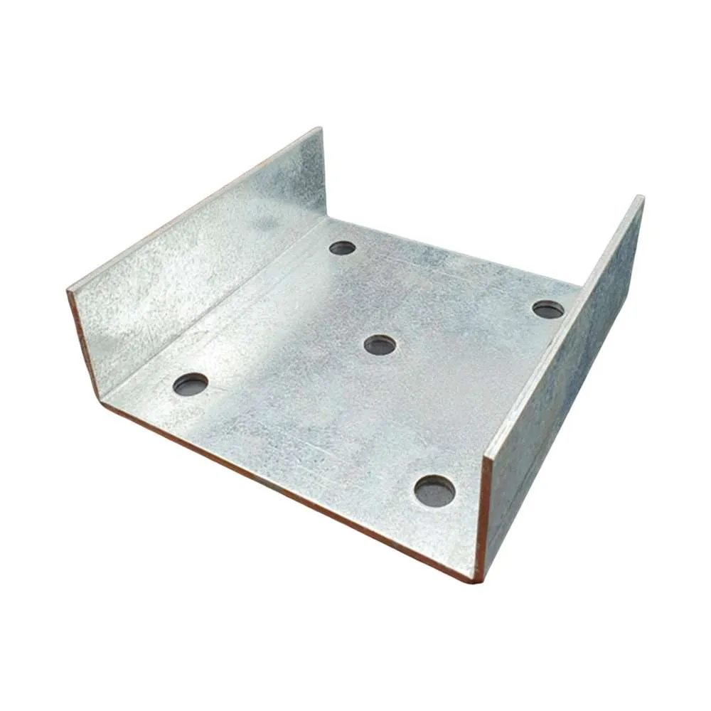 Baffle Square Wood U-Shaped Fitting