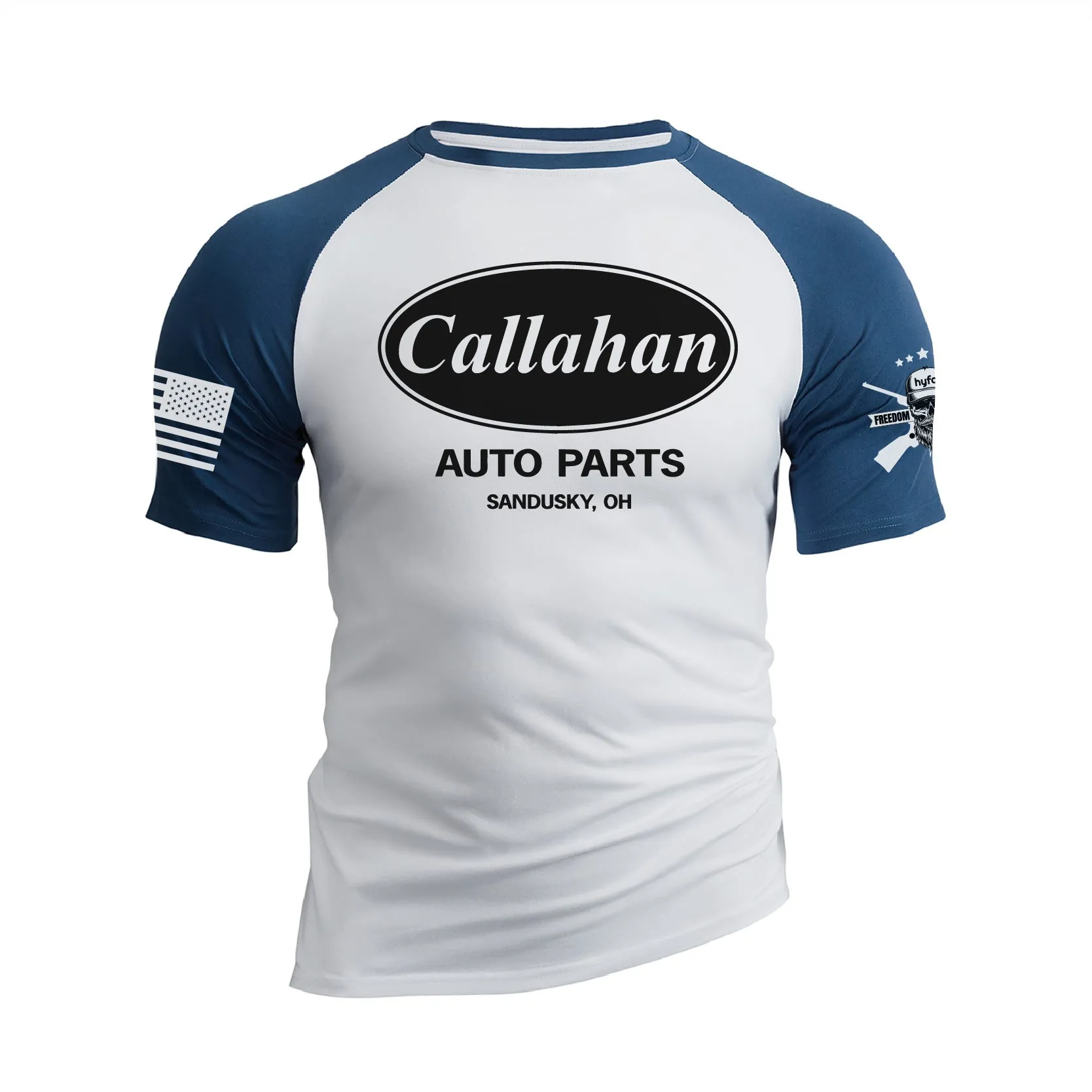 CALLAHAN AUTO PARTS SANDUSKY OH RAGLAN GRAPHIC TEE