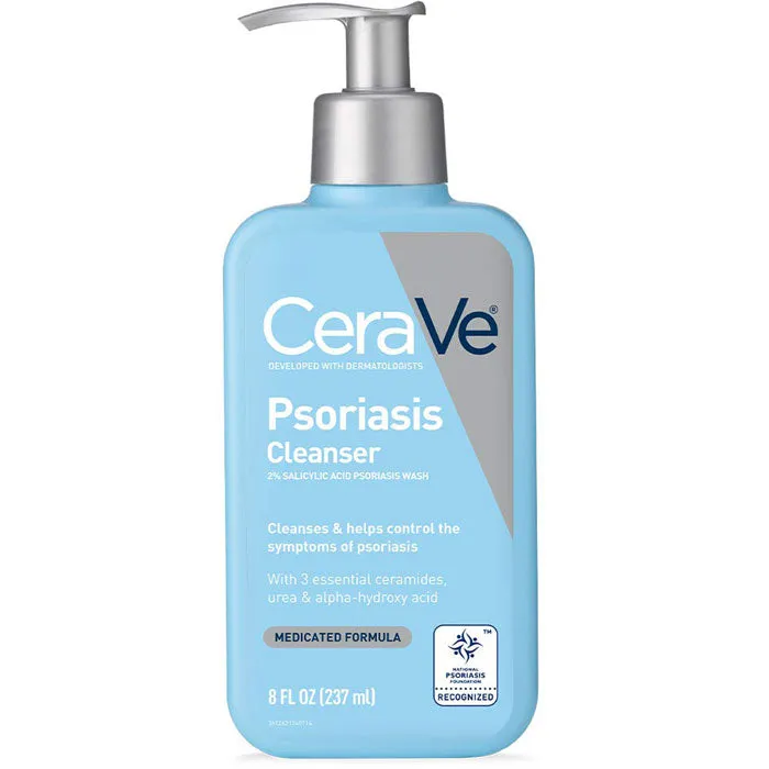 CeraVe Psoriasis Cleanser for Psoriasis Skin Therapy Treatment with Salicylic Acid for Dry Skin Itch Relief