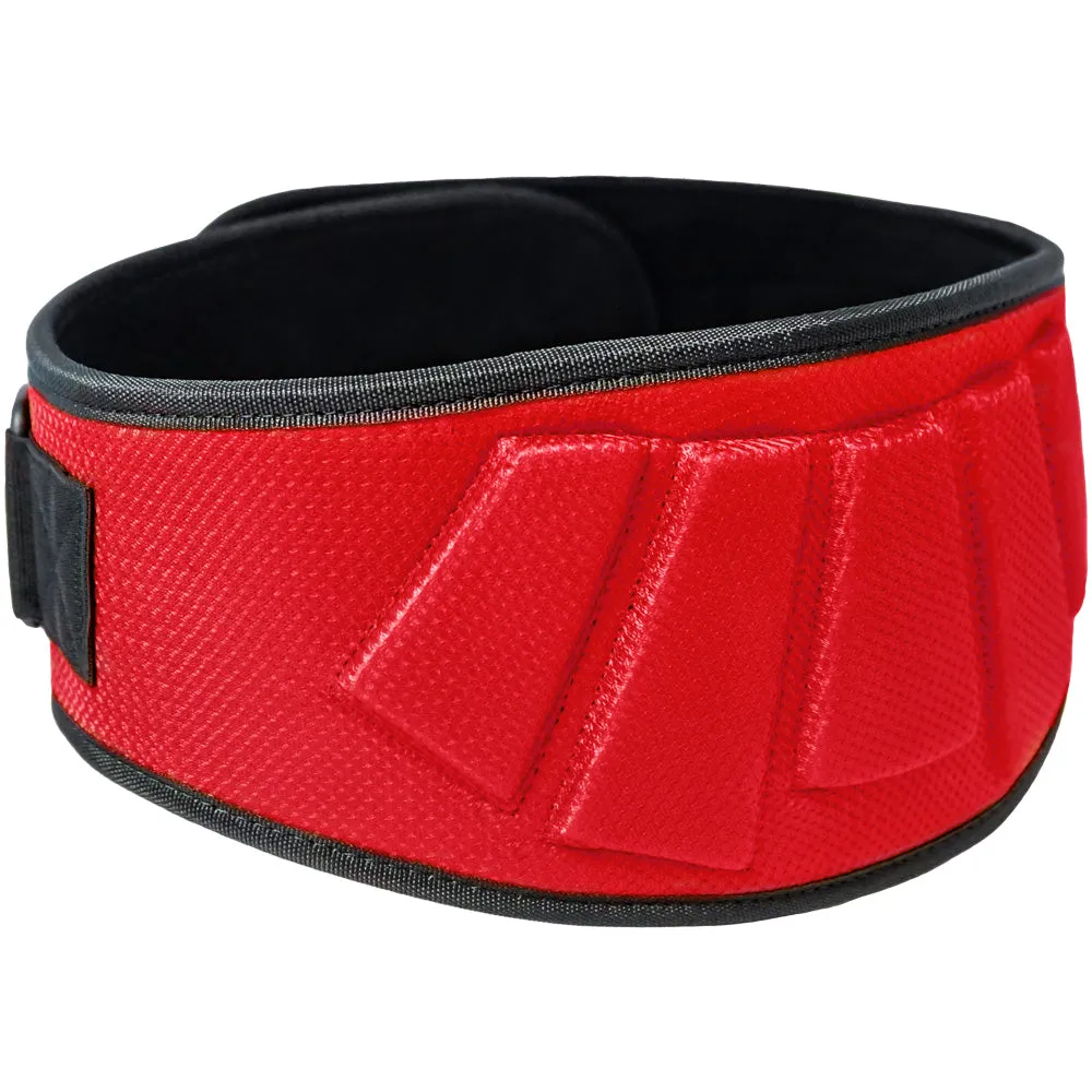 Contoured Neoprene Weight Lifting Belt - Red