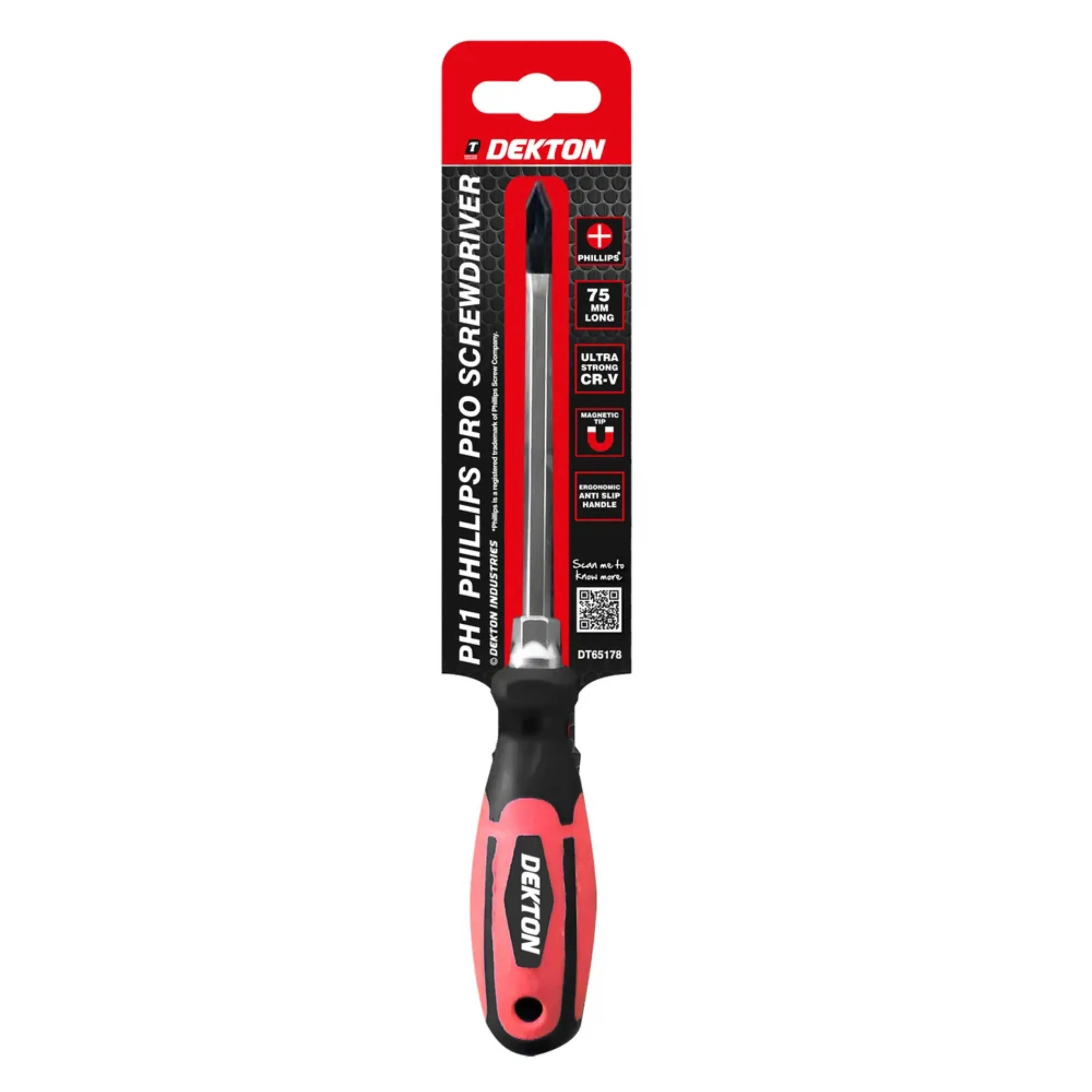 DEKTON Philips NO1 X 75mm Pro Screwdriver