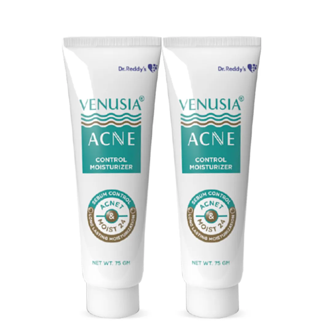 Dr. Reddy's Venusia Acne lotion by Dr. Reddy's |Non-comedogenic & Oil free lotion | Sebum control | Easy to Apply and Quick absorption | 75gm