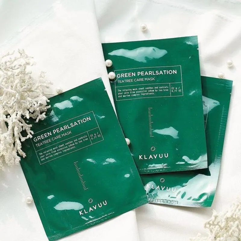 Green Pearlsation TeaTree Care Mask