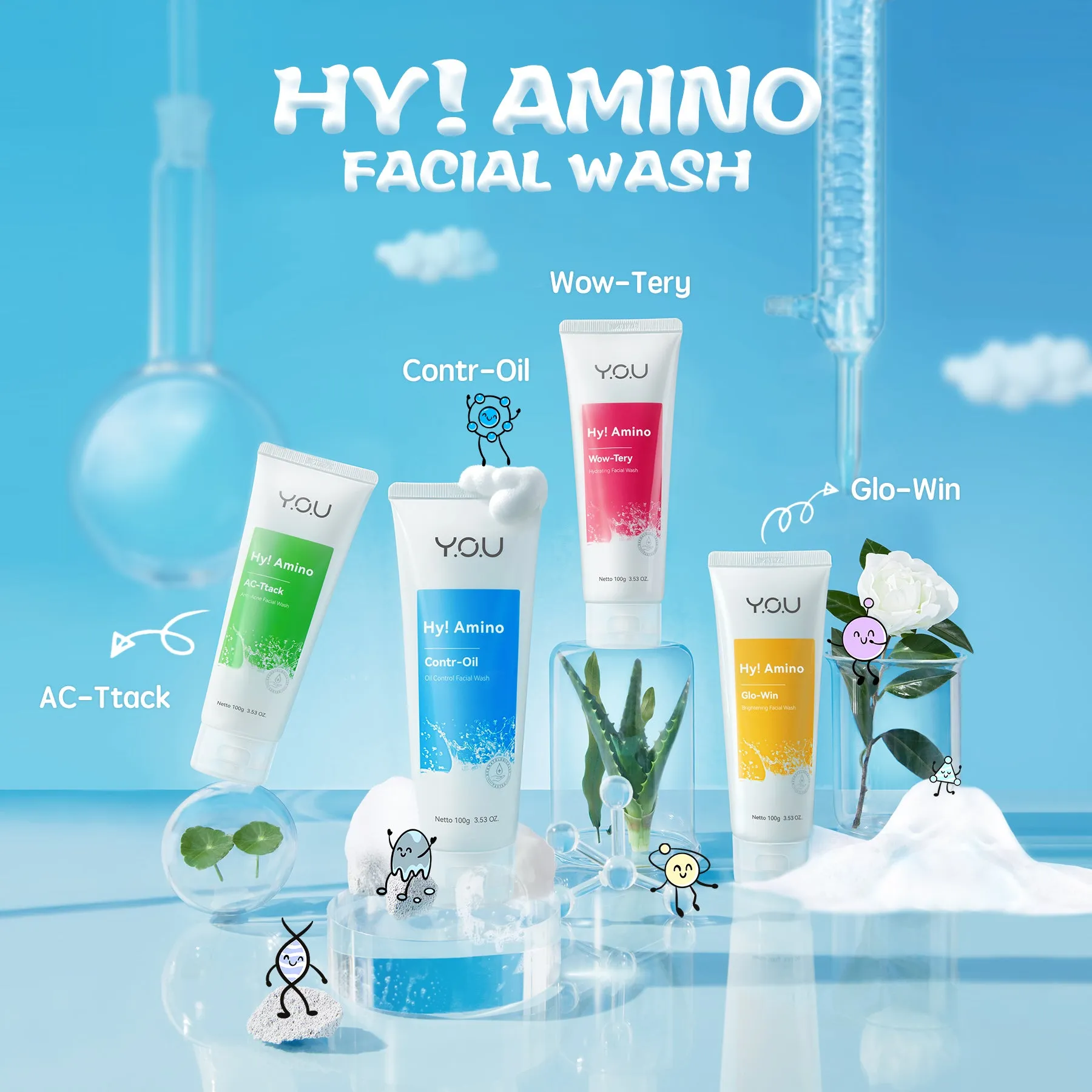 Hy! Amino Contr-Oil Oil Control Facial Wash