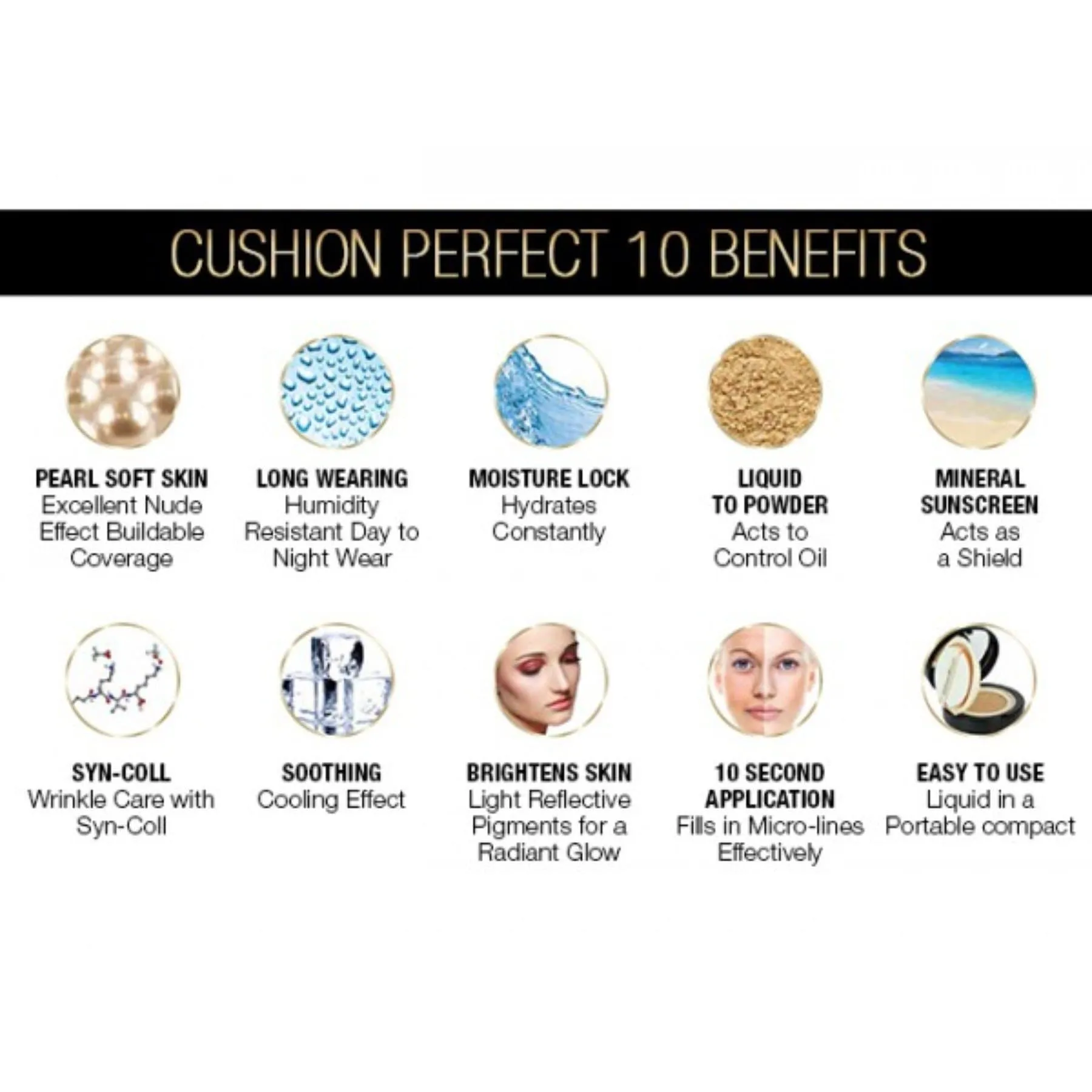 *Limit 3* 10 Collagen Cushion Compact Foundation- Winner Best Foundation - 30. Espresso