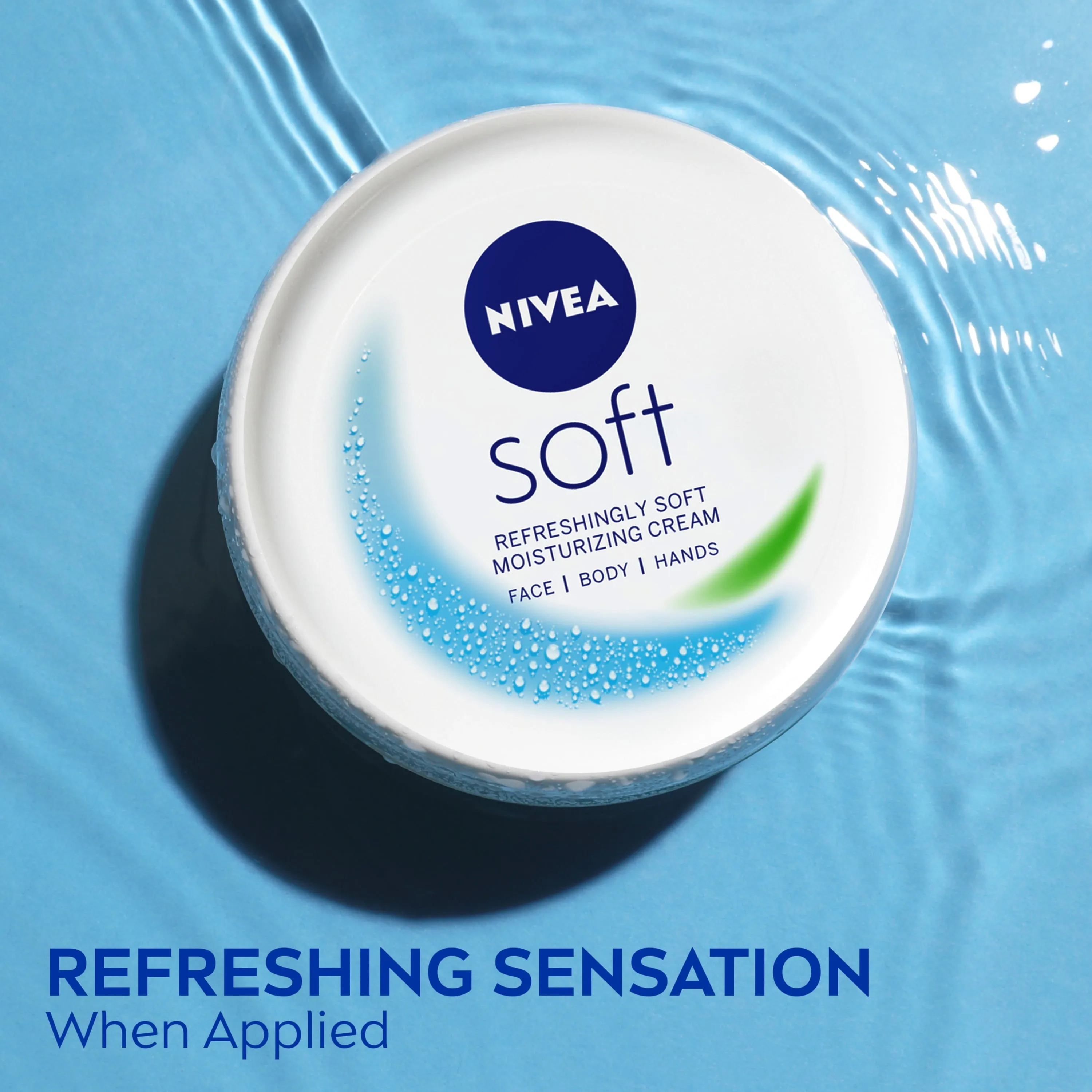 NIVEA Soft Cream, Refreshingly Soft Moisturizing Cream, Body Cream, Hand Cream, Face Cream, 16 Oz Jar