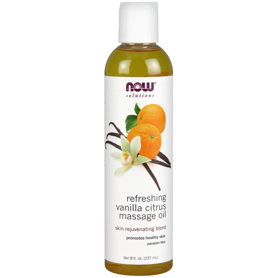 Now Refreshing Vanilla Citrus Massage Oil (237ml)