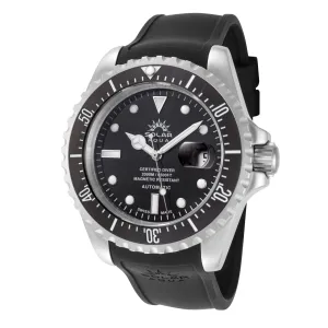 Solar Aqua Men's Deep Bay 45mm Black Dial Automatic Watch