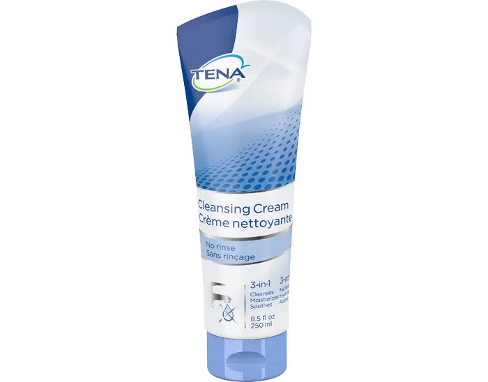 Tena 64425 Cleansing Cream 3-In-1, 250ml Tube