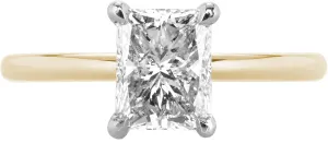 The Signature Solitaire   Hidden Halo | Radiant Diamond