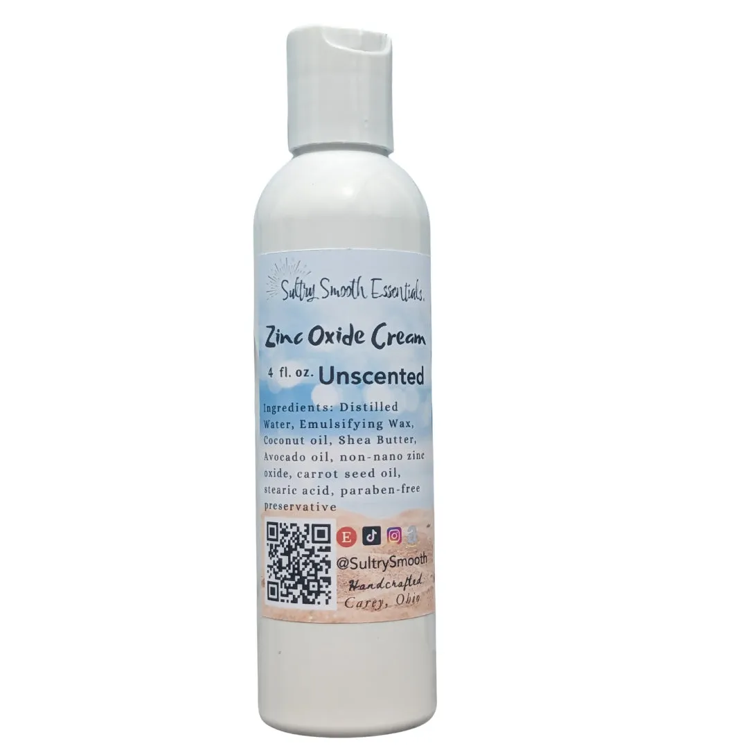 Zinc Oxide Sun Protectant Cream - Natural Non-Nano Zinc Oxide, Coconut & Carrot Seed oil